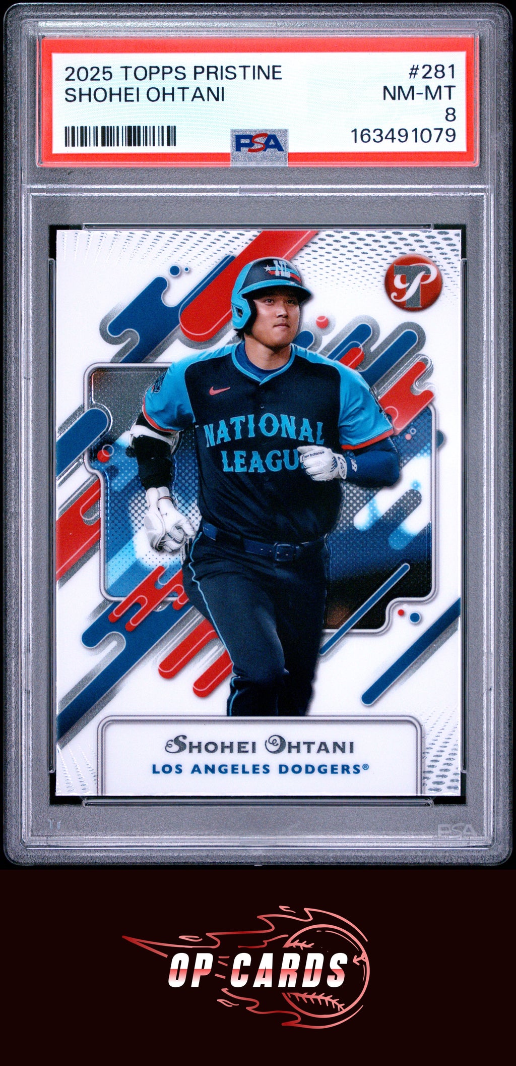 Shohei Ohtani 2025 Topps Pristine #281 PSA 8
