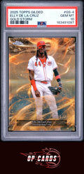 Elly De La Cruz 2025 Topps Gilded Collection Gold Storm #GS-4 PSA 10
