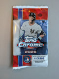 2026 Topps Chrome Baseball Hobby Box Pack